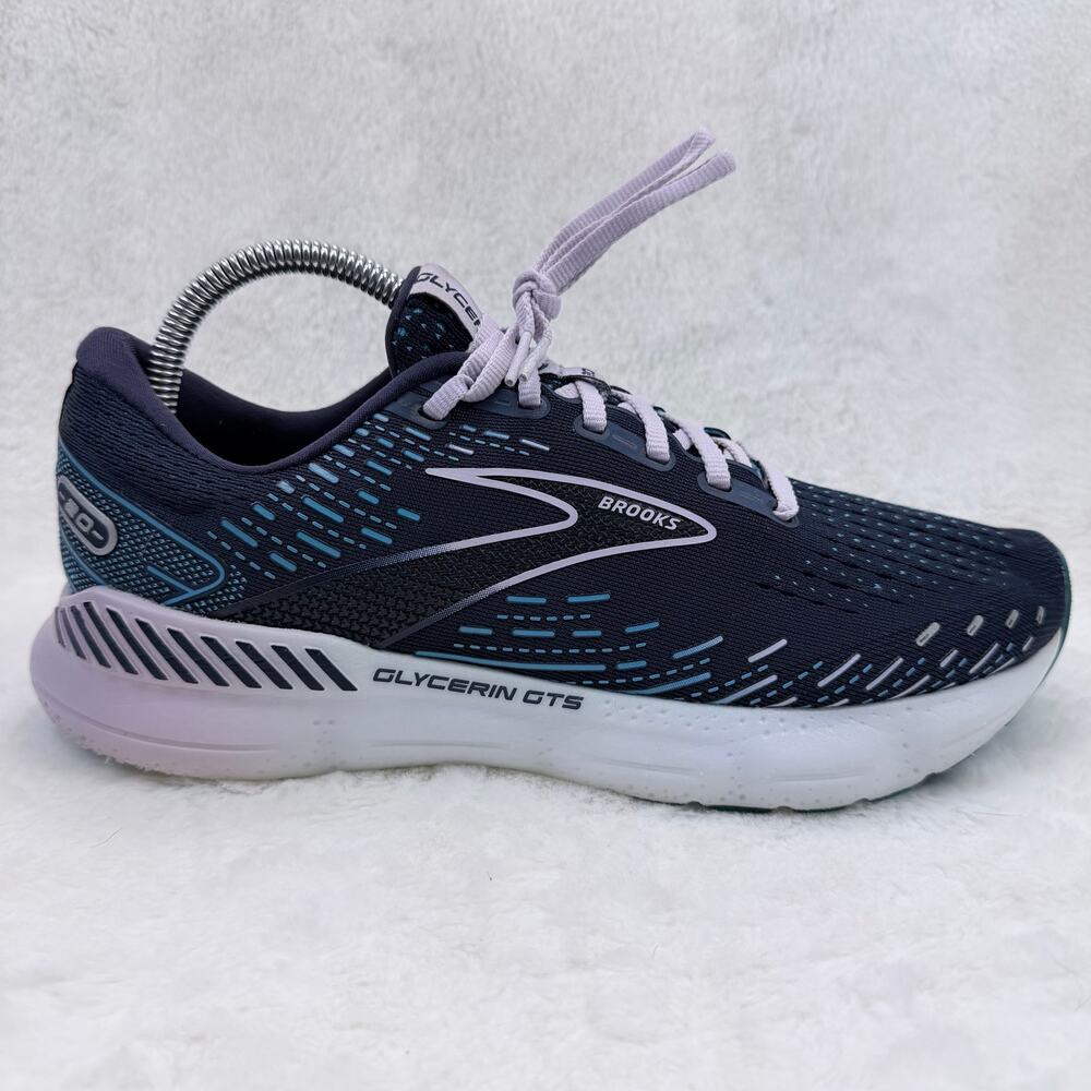 Brooks Glycerin GTS 20 Women's Size 9.5 D (Wide) Running Shoes Blue Purple